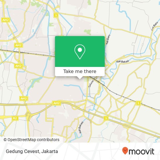 Gedung Cevest map