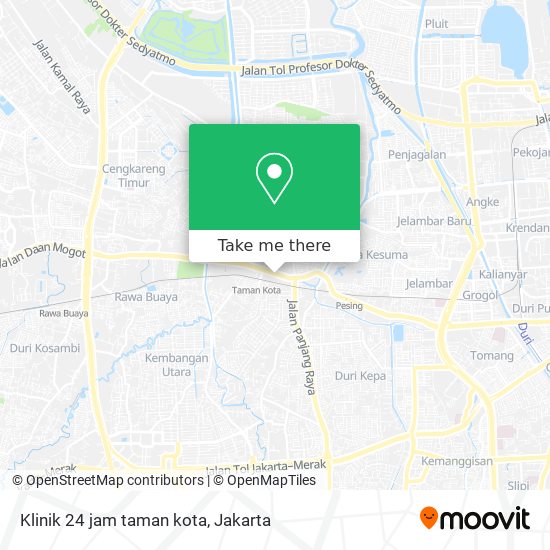 Klinik 24 jam taman kota map