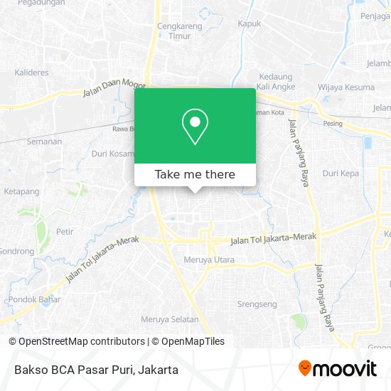 Bakso BCA Pasar Puri map