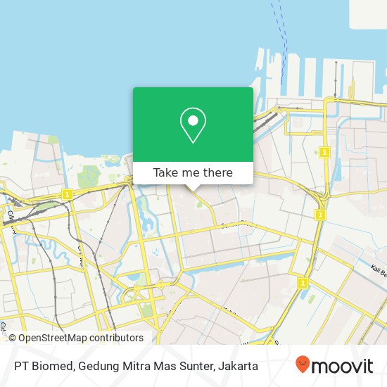 PT Biomed, Gedung Mitra Mas Sunter map