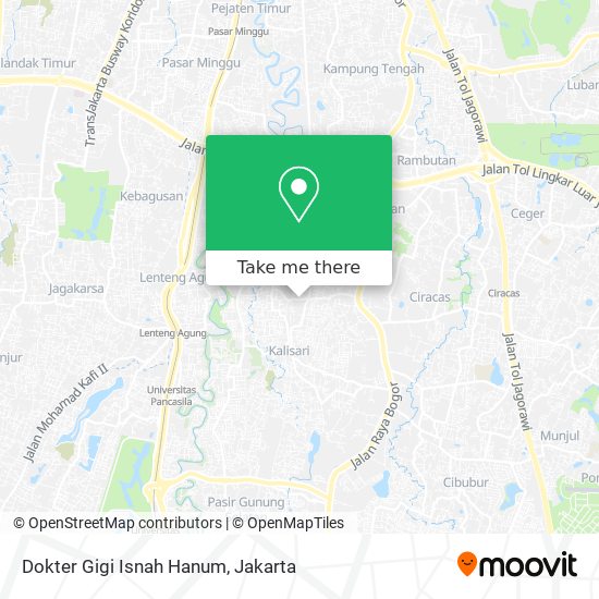 Dokter Gigi Isnah Hanum map