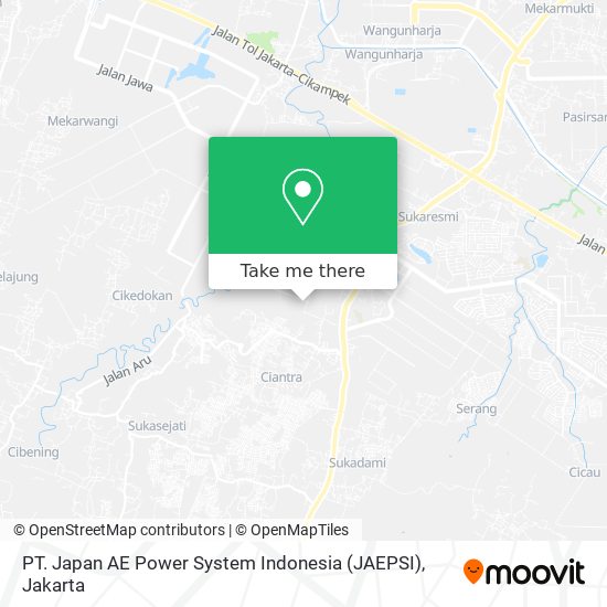 PT. Japan AE Power System Indonesia (JAEPSI) map