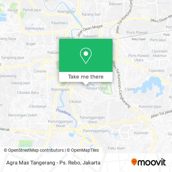 Agra Mas Tangerang - Ps. Rebo map