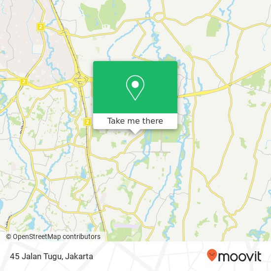 45 Jalan Tugu map