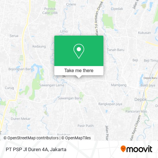 PT PSP Jl Duren 4A map