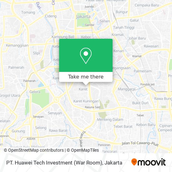 PT. Huawei Tech Investment (War Room) map
