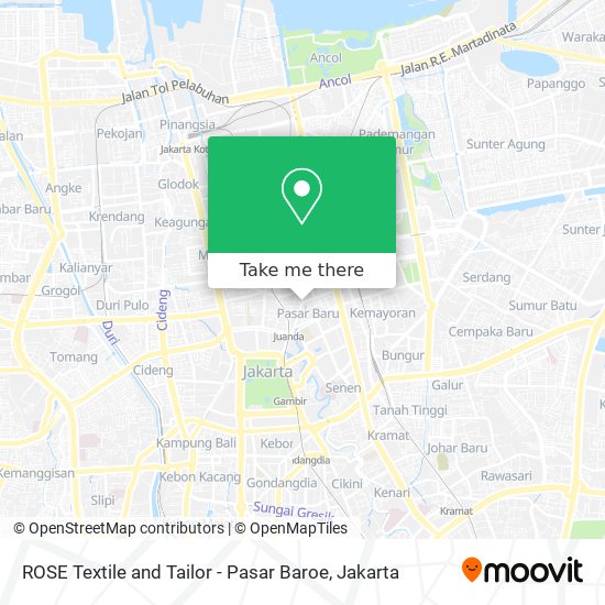 ROSE Textile and Tailor - Pasar Baroe map