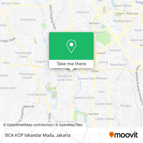 BCA KCP Iskandar Muda map