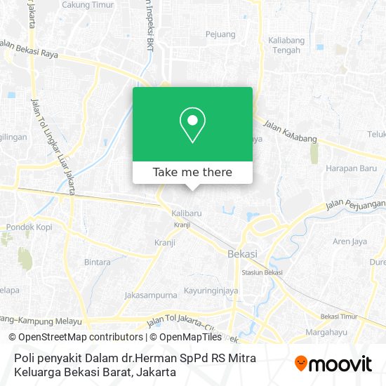 Poli penyakit Dalam dr.Herman SpPd RS Mitra Keluarga Bekasi Barat map