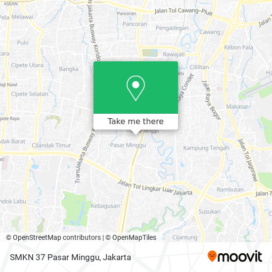 SMKN 37 Pasar Minggu map