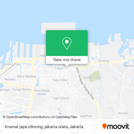 Kramat jaya cilincing, jakarta utara map