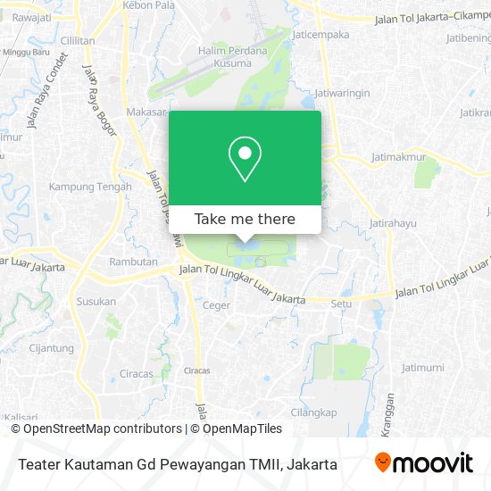 Teater Kautaman Gd Pewayangan TMII map