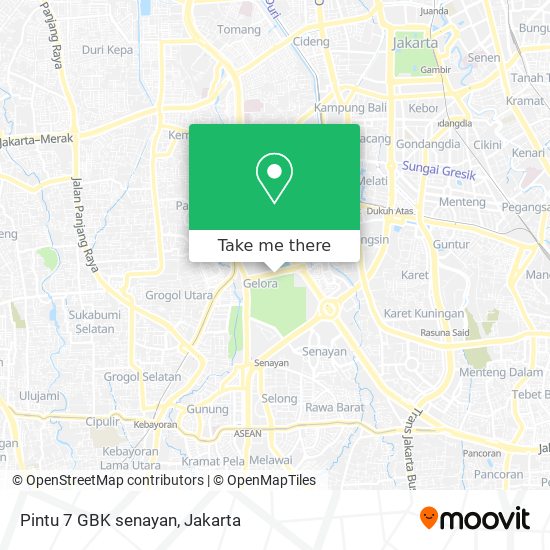 Pintu 7 GBK senayan map