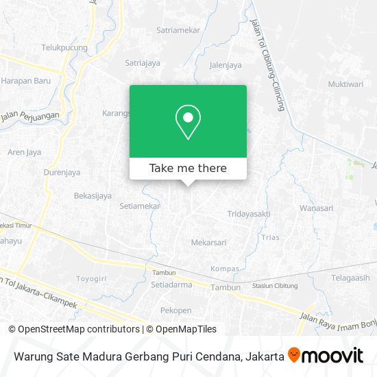 Warung Sate Madura Gerbang Puri Cendana map