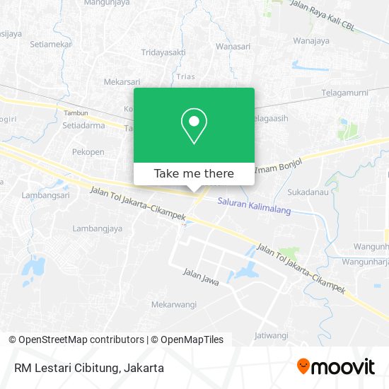 RM Lestari Cibitung map