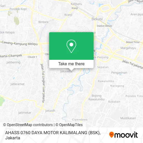 AHASS 0760 DAYA MOTOR KALIMALANG (BSK) map