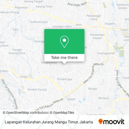 Lapangan Kelurahan Jurang Mangu Timur map