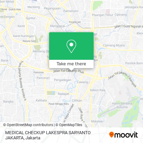 MEDICAL CHECKUP  LAKESPRA SARYANTO JAKARTA map