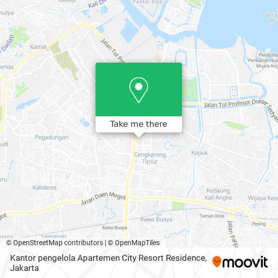 Kantor pengelola Apartemen City Resort Residence map