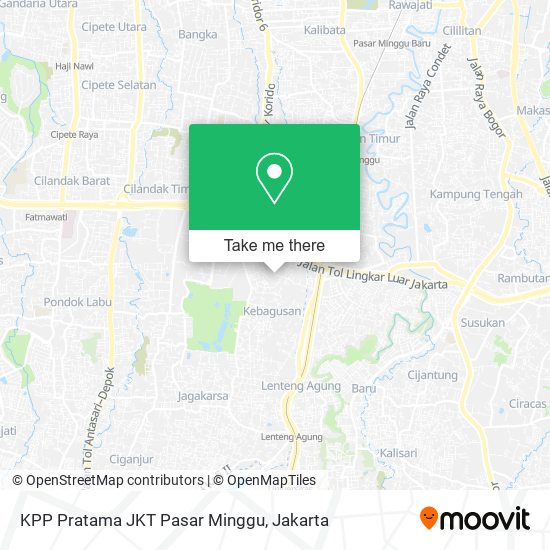KPP Pratama JKT Pasar Minggu map