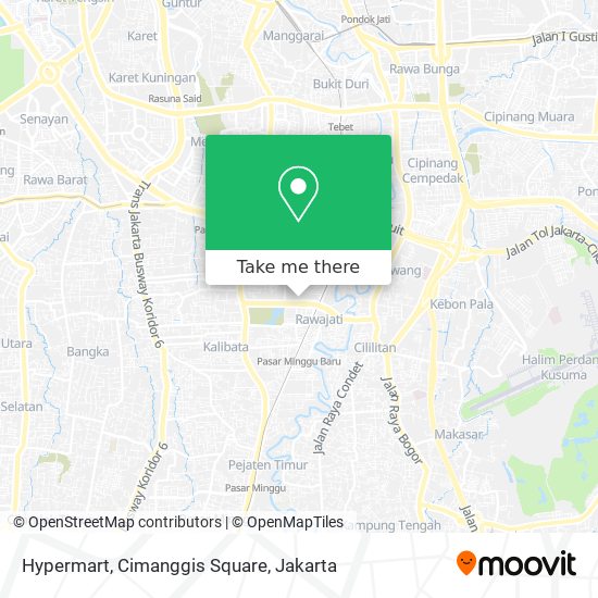 Hypermart, Cimanggis Square map