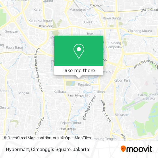 Hypermart, Cimanggis Square map