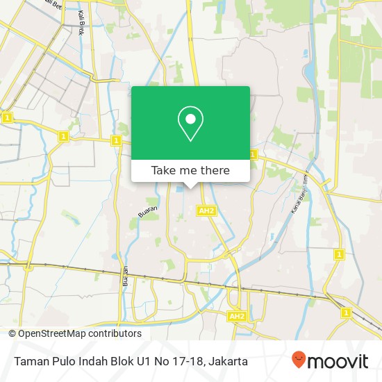 Taman Pulo Indah Blok U1 No 17-18 map