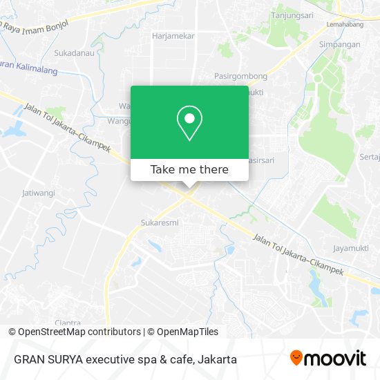 GRAN SURYA executive spa & cafe map