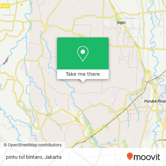 pintu tol bintaro map