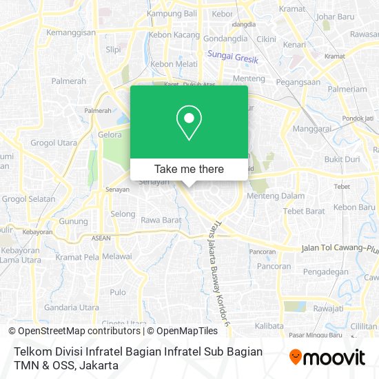 Telkom Divisi Infratel Bagian Infratel Sub Bagian TMN & OSS map