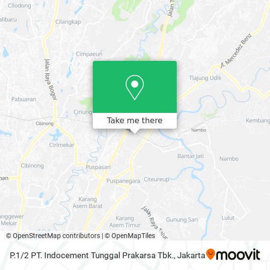 P.1 / 2 PT. Indocement Tunggal Prakarsa Tbk. map