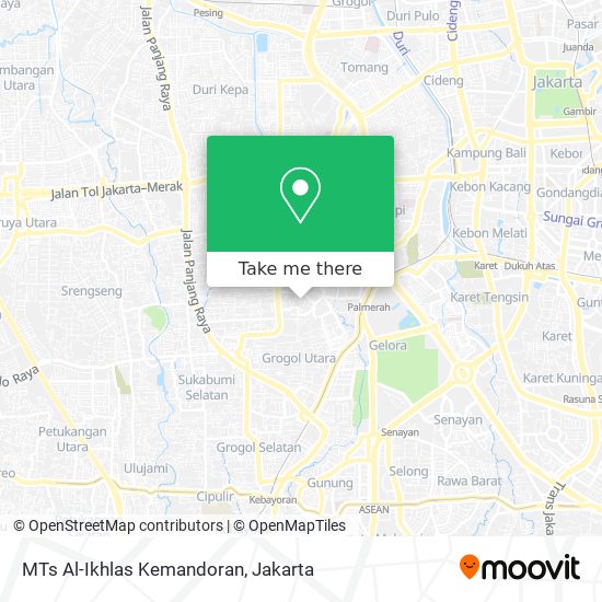 MTs Al-Ikhlas Kemandoran map