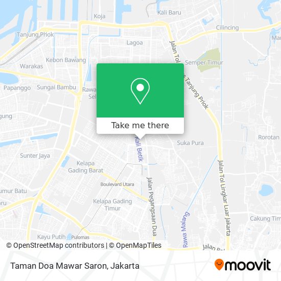 Taman Doa Mawar Saron map