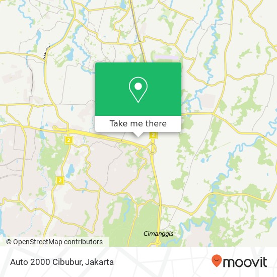 Auto 2000 Cibubur map