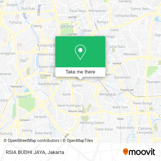 RSIA BUDHI JAYA map