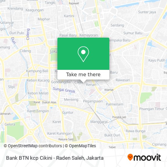 Bank BTN kcp Cikini - Raden Saleh map