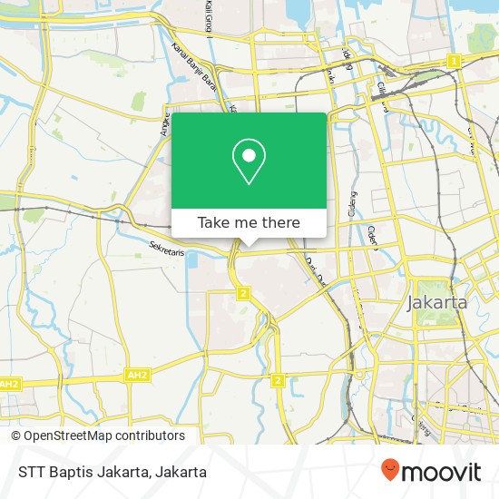 STT Baptis Jakarta map