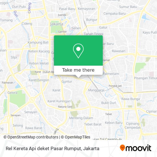 Rel Kereta Api deket Pasar Rumput map