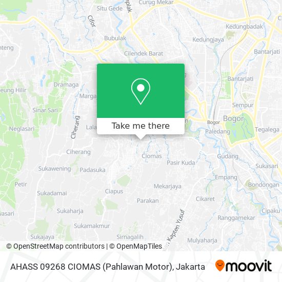 AHASS 09268 CIOMAS (Pahlawan Motor) map