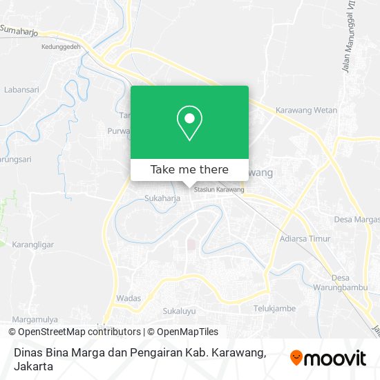 Dinas Bina Marga dan Pengairan Kab. Karawang map