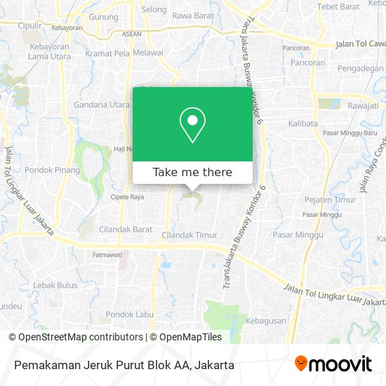 Pemakaman Jeruk Purut Blok AA map