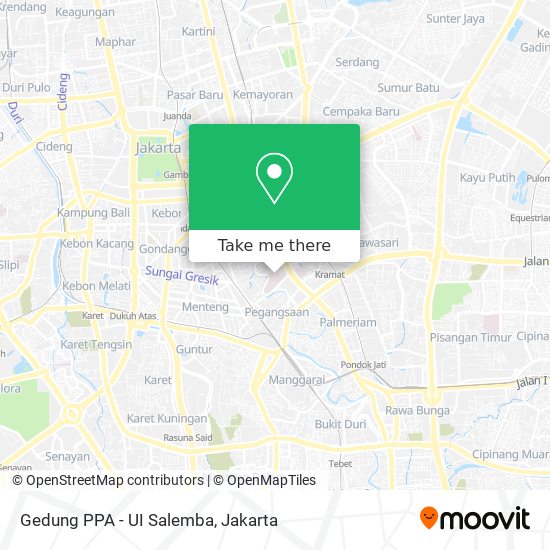 Gedung PPA - UI Salemba map