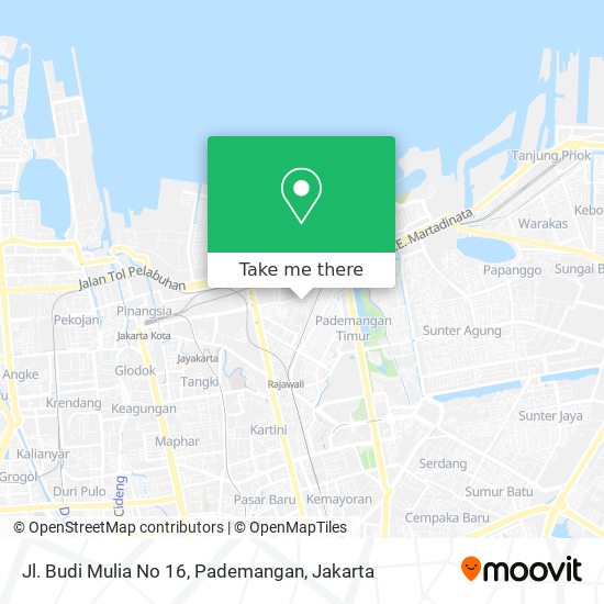 Jl. Budi Mulia No 16, Pademangan map