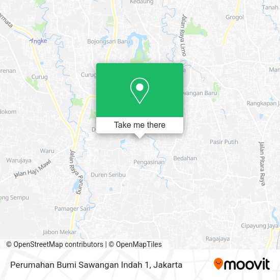 Perumahan Bumi Sawangan Indah 1 map