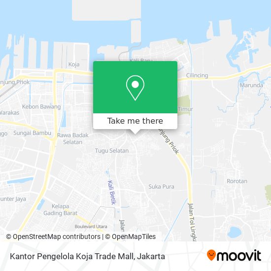 Kantor Pengelola Koja Trade Mall map