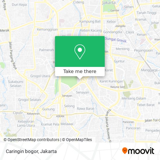 Caringin bogor map