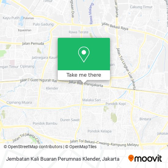 Jembatan Kali Buaran Perumnas Klender map