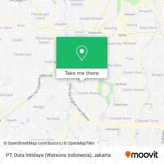 PT. Duta Intidaya (Watsons Indonesia) map