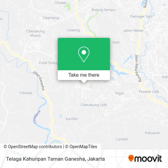 Telaga Kahuripan Taman Ganesha map