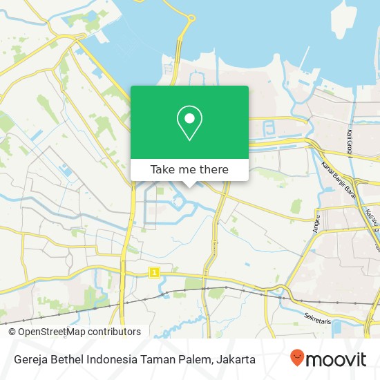 Gereja Bethel Indonesia Taman Palem map